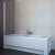 Шторка на ванну Koller Pool Waterfall Line QP93 L Chrome Clear + набор в подарок