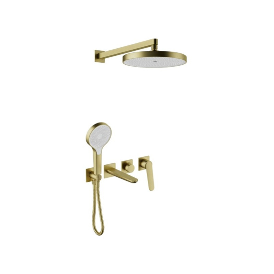 Душевая система Bronze de Luxe  Icon 3009CBG, матовое золото