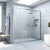 Душевая дверь в нишу Vegas Glass Z2P NOVO 155 07 01, профиль матовый хром, стекло прозрачное