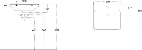 Мебель для ванной Aquanet София 50 2 ящика