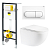 Инсталляция Viega Prevista Dry 792831 с кнопкой + унитаз подвесной BelBagno Uno BB3105CHR/SC