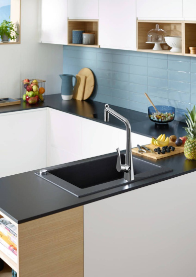 Смеситель для кухни Hansgrohe Metris Select M71 73827000 хром