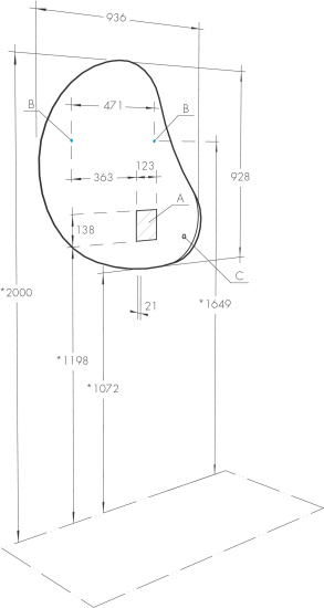 Зеркало Aquaton Венто 1A260902VO010 с подсветкой
