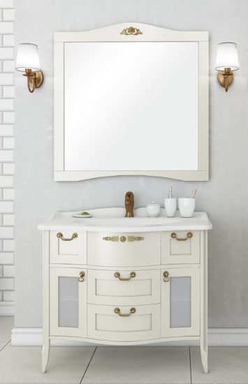 Зеркало Aquaton Версаль 100 слоновая кость