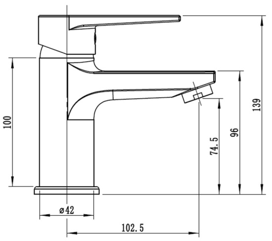 Смеситель для раковины Esko Budapest BT26