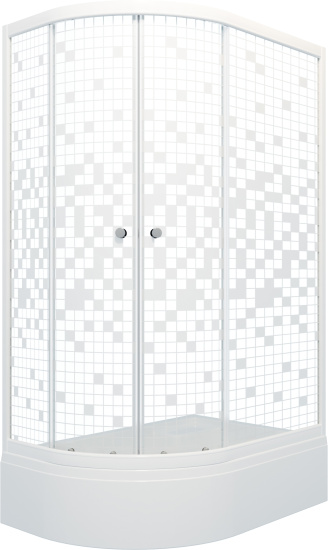 Душевой уголок Triton Коралл Щ0000038529 R 120х80 см, белый
