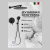 Душевая система Filarete Roun FL1028BL, черный Душевая система Filarete Roun FL1028BL, черный