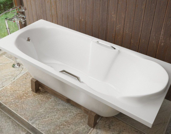 Ванна из искусственного камня Эстет Камелия 180x75 с ножками