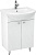 Тумба под раковину Triton Локо 60 напольная, 2 двери, белая