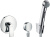 Гигиенический душ Hansgrohe 32128000 со смесителем Metris 31686000