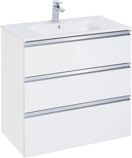 Мебель для ванной Roca The Gap 80, 3 ящика, белый глянец