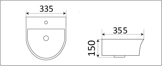 Раковина CeramaLux 78370