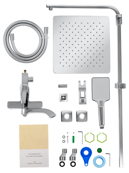 Душевая стойка Wonzon & Woghand Flex WW-88047072-CR