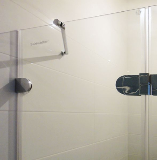 Душевая дверь в нишу GuteWetter Lux Door GK-002A левая 90 см стекло бесцветное, фурнитура хром