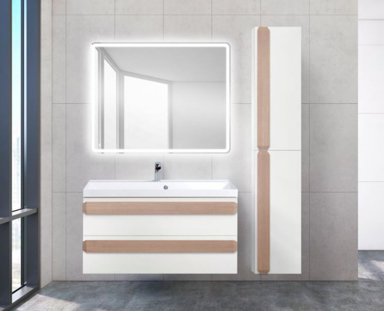 Пенал BelBagno Aurora 30 R bianco lucido (ручки на выбор)