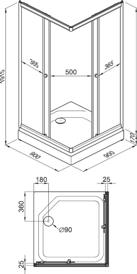Душевой уголок Triton Риф Щ0000046691