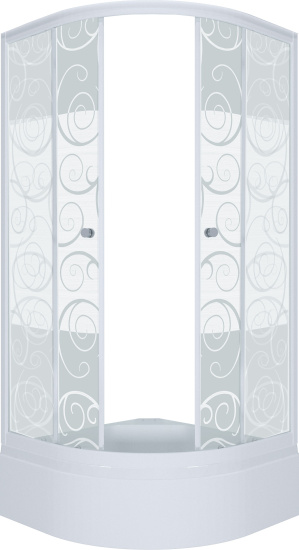 Душевой уголок Triton Стандарт 100х100 В узоры