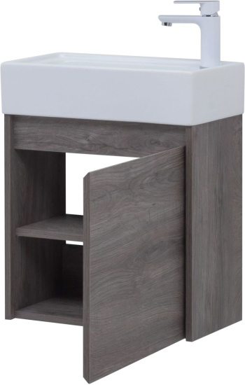 Тумба с раковиной Aquanet Nova Lite 50 дуб рошелье