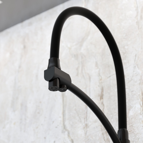 Смеситель для кухни Sancos Eri SC4001MB, матовый черный