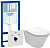 Инсталляция Grohe Rapid SL 38772001 с кнопкой + унитаз подвесной BelBagno Tre BB8001CHR/SC
