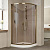 Душевой уголок Vegas Glass ZS 100 05 05 профиль бронза, стекло бронза