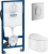 Инсталляция Grohe Rapid SL Sensia 39112001 с системой удаления запахов + кнопка Arena Cosmopolitan 38844000 хром + унитаз подвесной Sensia Arena 39354SH0 с феном