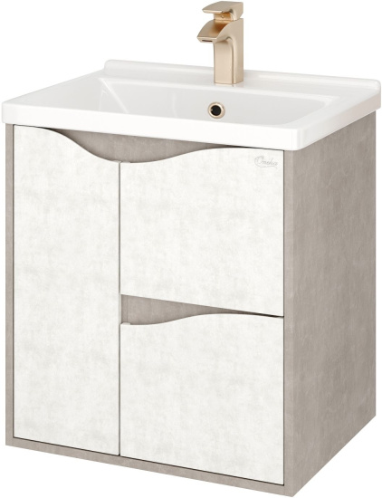 Тумба с раковиной Onika Брендон 60.13 камень светлый