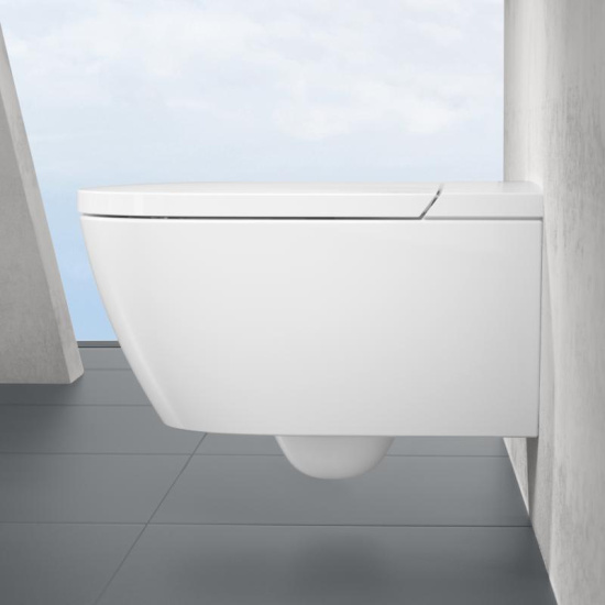 Унитаз подвесной Villeroy & Boch Viclean V0E100R1 альпийский белый, с функцией биде