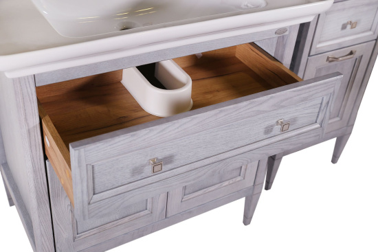 Тумба с раковиной ASB-Woodline Гранда 85 серая