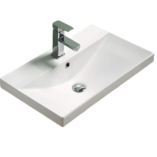 Тумба с раковиной Velvex Edge 60.1Y белая, подвесная