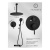 Душевая система Filarete Roun FL1029BL, черный Душевая система Filarete Roun FL1029BL, черный