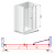 Душевая дверь в нишу Cezares Elena W B11 60/90 P Cr L Душевая дверь в нишу Cezares Elena W B11 60/90 P Cr L