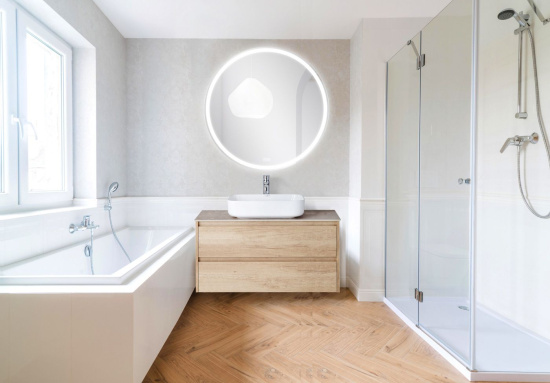 Зеркало круглое BelBagno SPC-RNG-900-LED-TCH-WARM с подсветкой