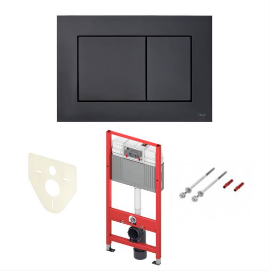 Инсталляция Tece TECEbase 9400414 с кнопкой смыва + унитаз подвесной Allen Brau Priority Tornado 4.31008.20