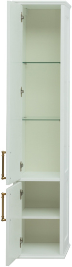 Шкаф-пенал Aquanet Бостон М 36 ручки золото, L