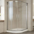 Душевой уголок Vegas Glass ZS-F 120*100 08 02 профиль глянцевый хром, стекло шиншилла
