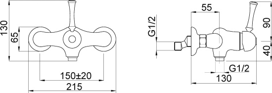 Смеситель для душа Migliore Dallas ML.DLS-6838.DO золото