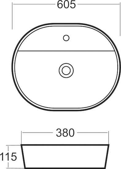 Накладная раковина BelBagno BB2203