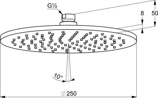 Верхний душ Kludi A-QA 6432505-00
