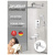 Душевая система Hansberge H6077W, белый/хром Душевая система Hansberge H6077W, белый/хром