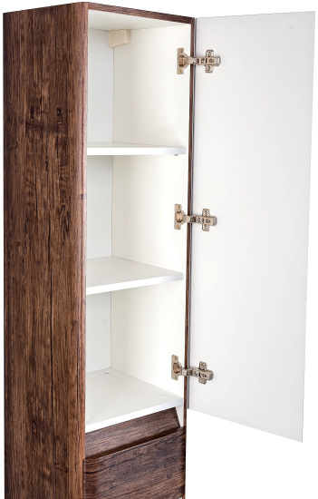 Пенал Style Line Атлантика 35 Люкс Plus, с бельевой корзиной, старое дерево