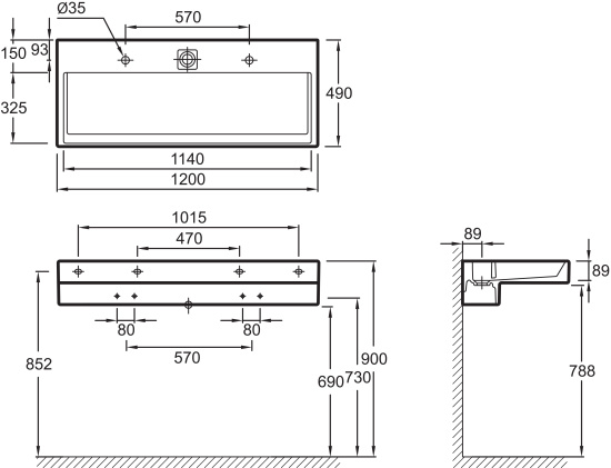 Мебель для ванной Jacob Delafon Terrace 120 черный лак