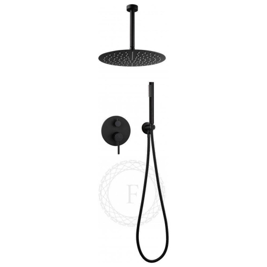 Душевая система Filarete Roun FL1024BL, черный