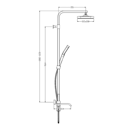 Душевая стойка Raglo R02.24.03