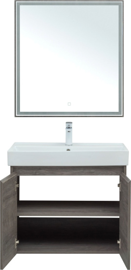 Мебель для ванной Aquanet Nova Lite 75 дуб рошелье, с дверками