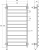 Полотенцесушитель электрический Energy G GRAND 120x60 Полотенцесушитель электрический Energy G GRAND 120x60