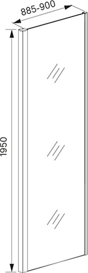 Душевой уголок Iddis Zodiac 140x90 см