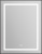 Зеркало BelBagno Kraft SPC-KRAFT-685-885-TCH-WARM-NERO черное, с подсветкой и подогревом