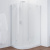 Душевой уголок Vegas Glass AFS-F 120*100 01 01 R профиль белый, стекло прозрачное