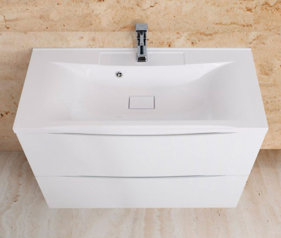 Мебель для ванной BelBagno Marino 100 bianco lucido, напольная